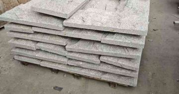 鸡西芝麻白蘑菇石，自然面