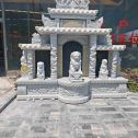鸡西芝麻白中国黑石材套墓 花岗岩墓碑