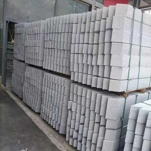 鸡西芝麻白树围石 树池