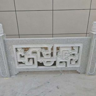 鸡西芝麻白河道栏杆 桥栏杆