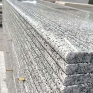 鸡西芝麻白楼梯踏步 花岗岩楼梯板材