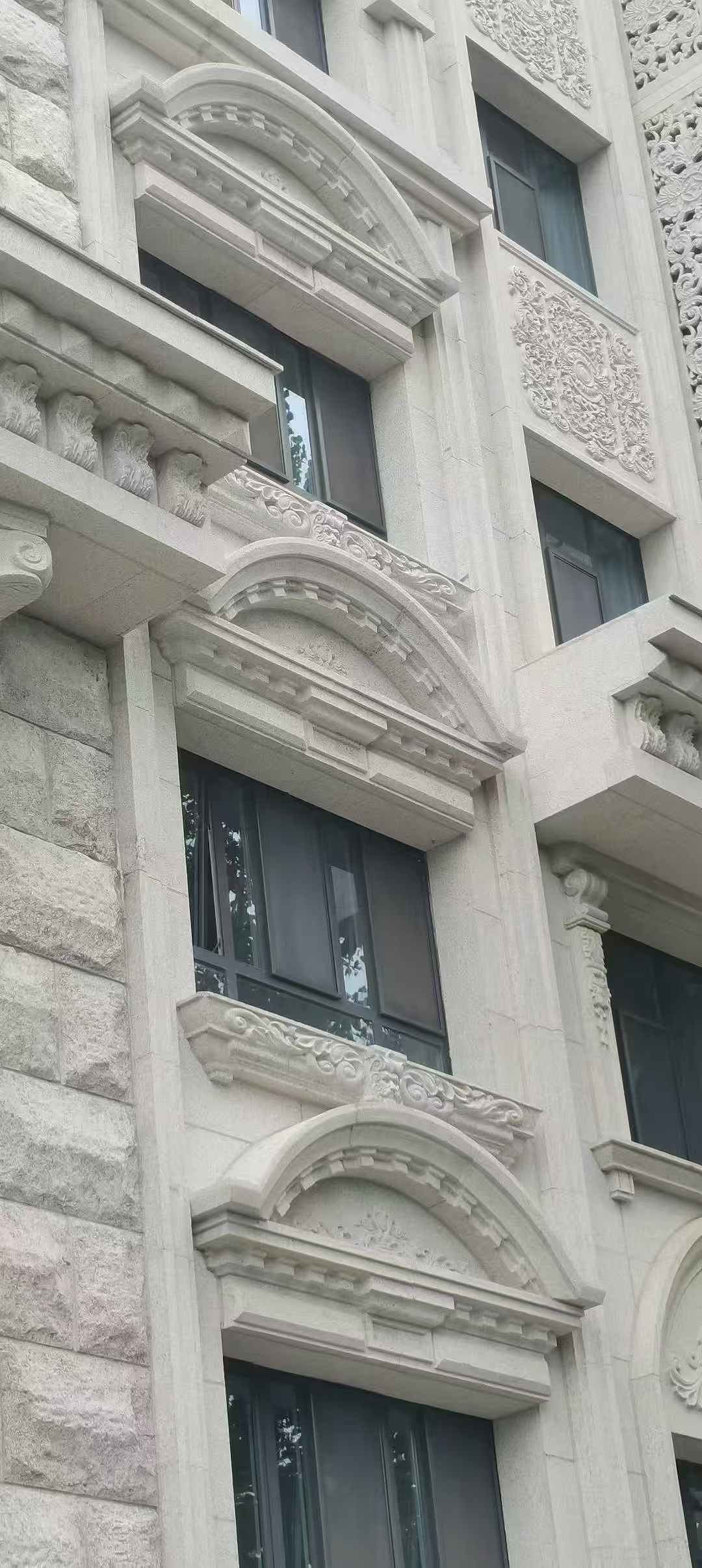 鸡西芝麻白异形 石材异形定制