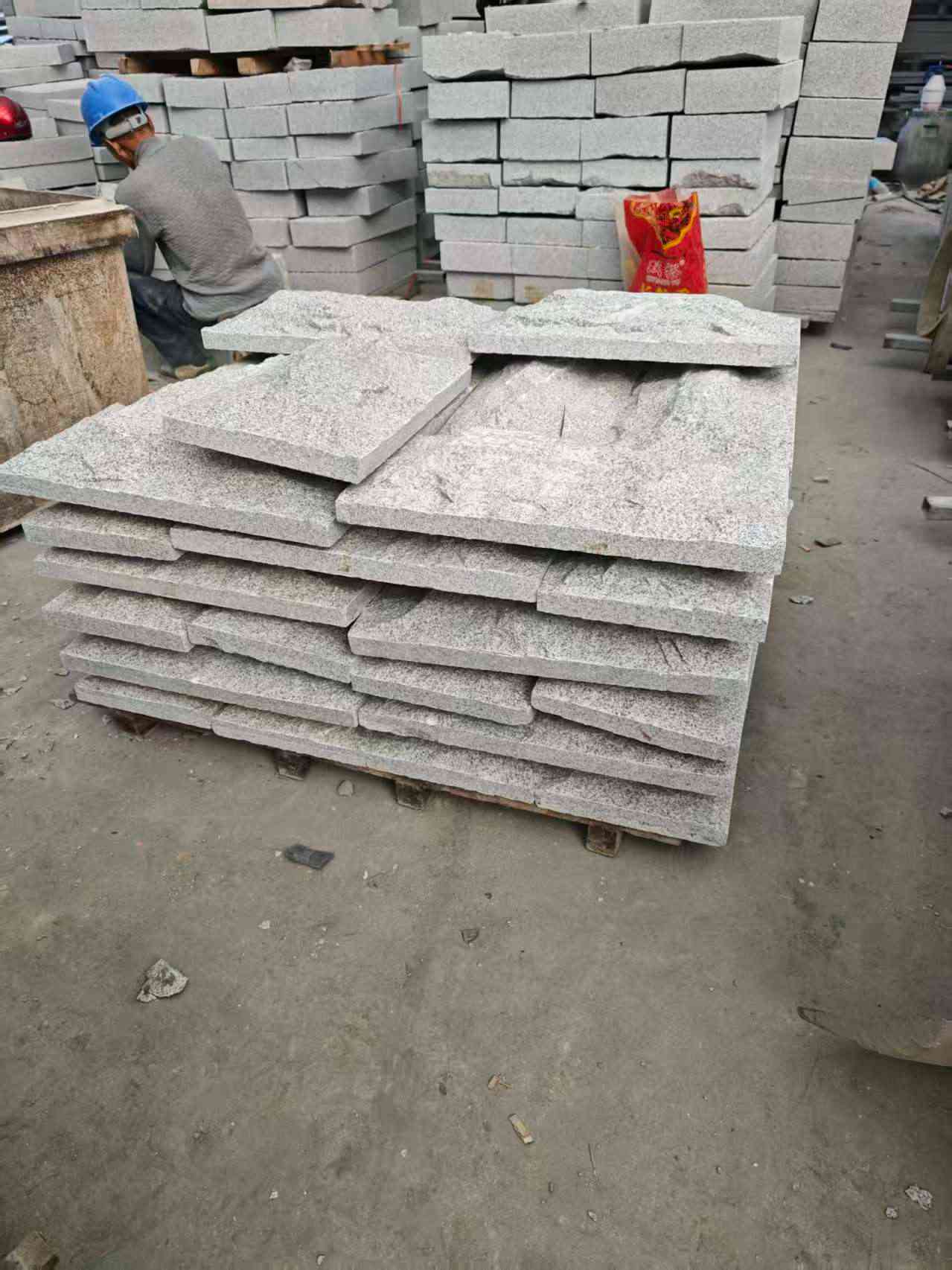 鸡西芝麻白蘑菇石，自然面