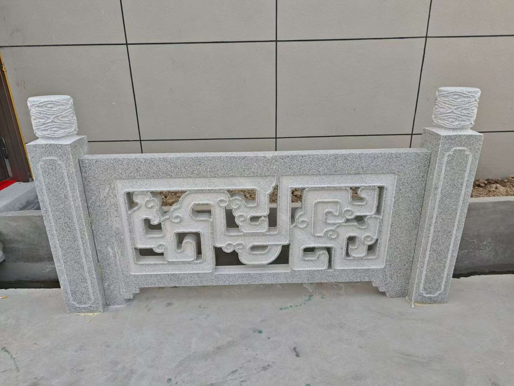 鸡西芝麻白河道栏杆 桥栏杆